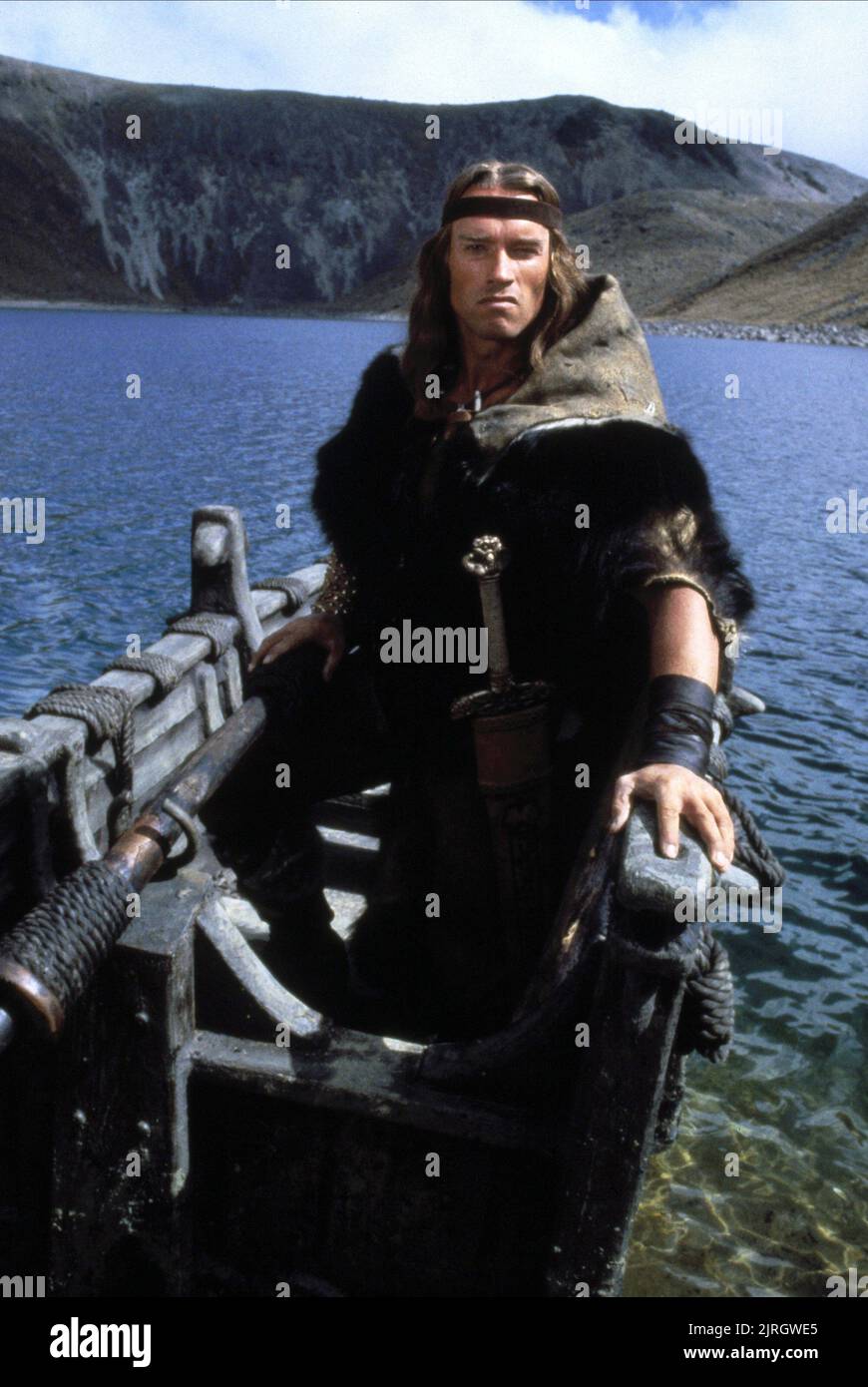 ARNOLD SCHWARZENEGGER, CONAN LE BARBARE, 1982 Banque D'Images