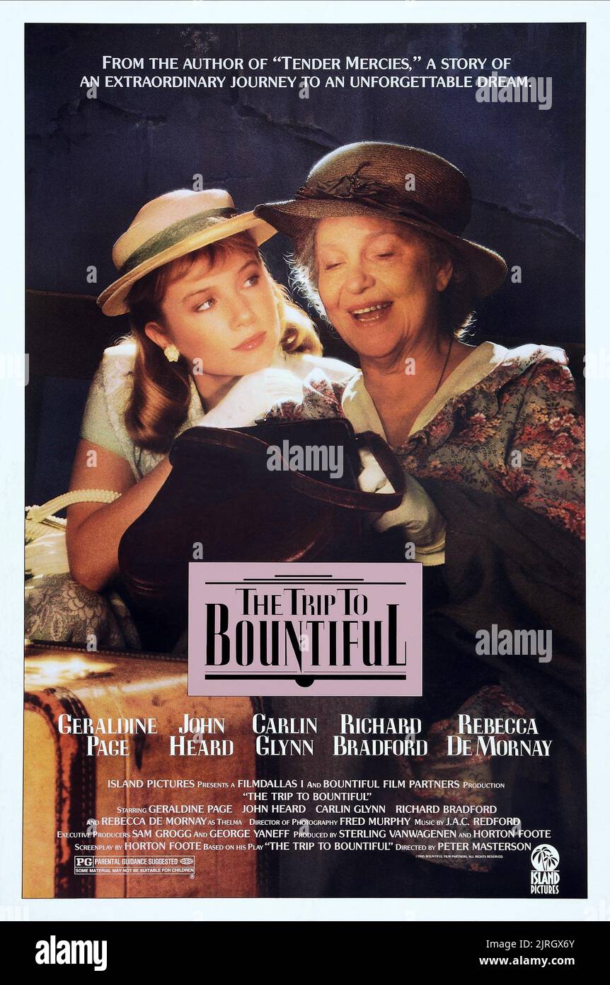 REBECCA DE MORNAY, GERALDINE PAGE, LE VOYAGE À BOUNTIFUL, 1985 Banque D'Images