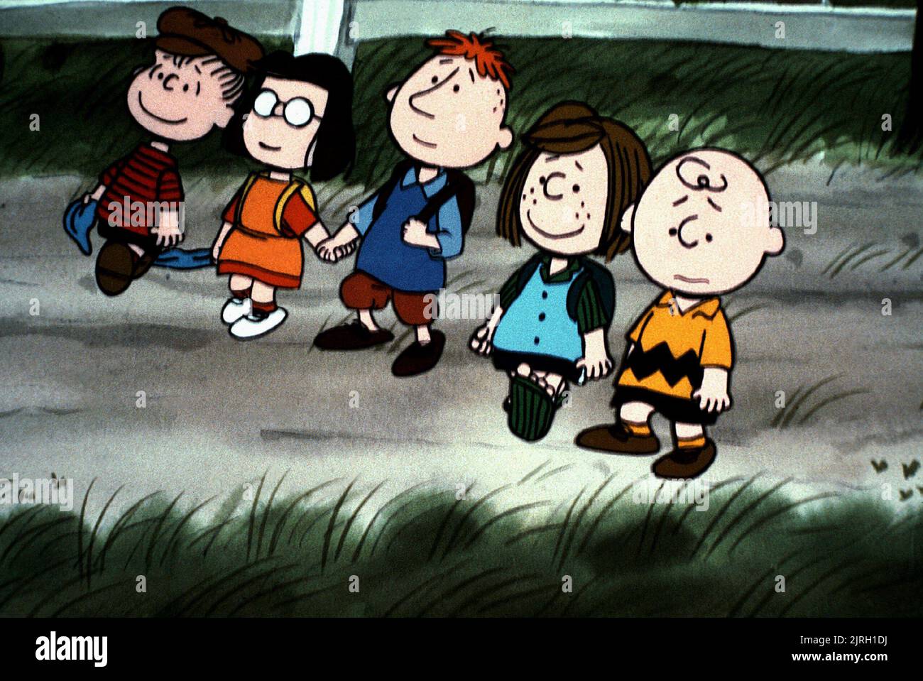 LINUS, Marcie, Peppermint Patty, Charlie Brown, BON VOYAGE CHARLIE BROWN (ET NE REVENEZ pas ! !), 1980 Banque D'Images