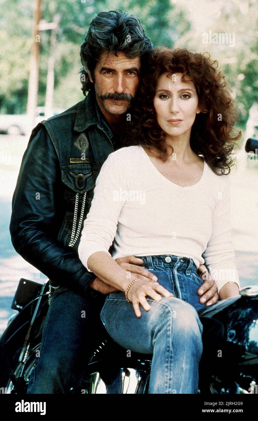 SAM ELLIOTT, CHER, masque, 1985 Banque D'Images