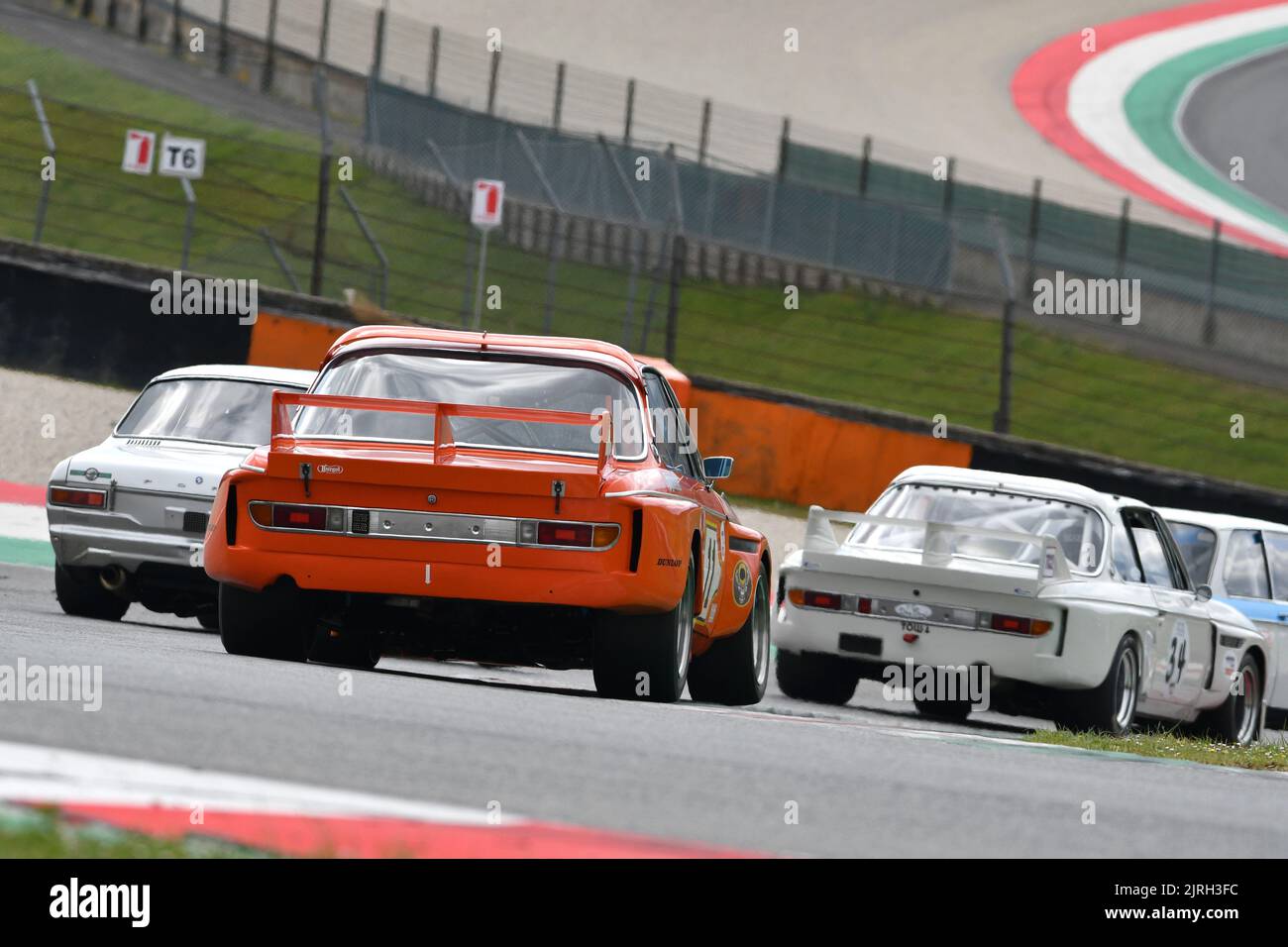 Scarperia, 3 avril 2022: BMW 3,0 CSL 1972 conduite par Unknown en action pendant Mugello Classic 2022 au circuit Mugello en Italie. Banque D'Images