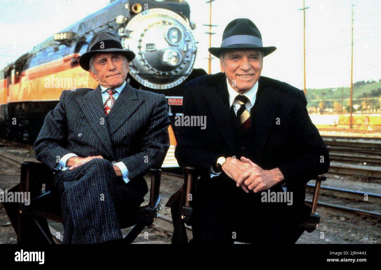 KIRK DOUGLAS, Burt Lancaster, Tough Guys, 1986 Banque D'Images