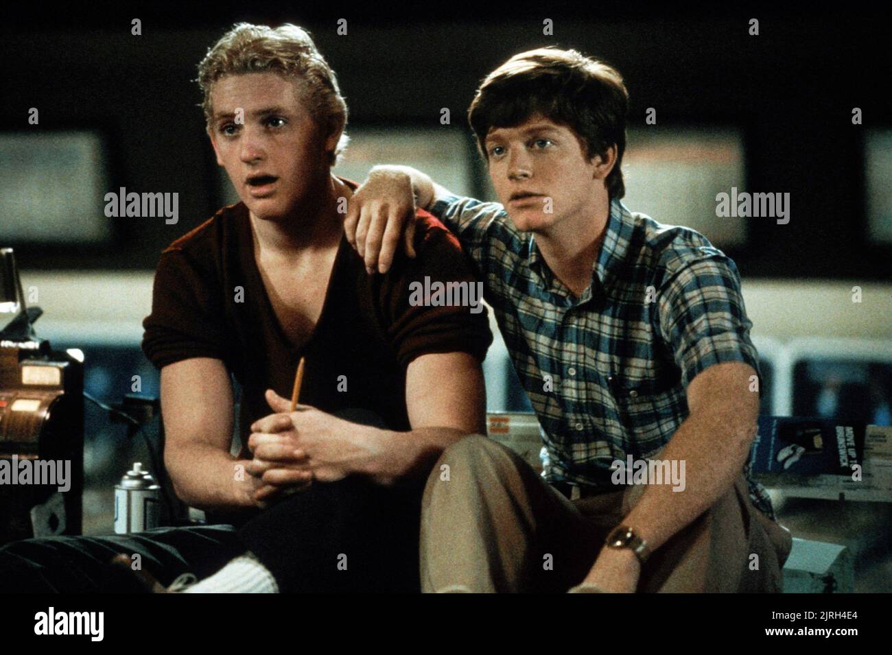 CHRIS PENN, ERIC STOLTZ, LA VIE SAUVAGE, 1984 Banque D'Images
