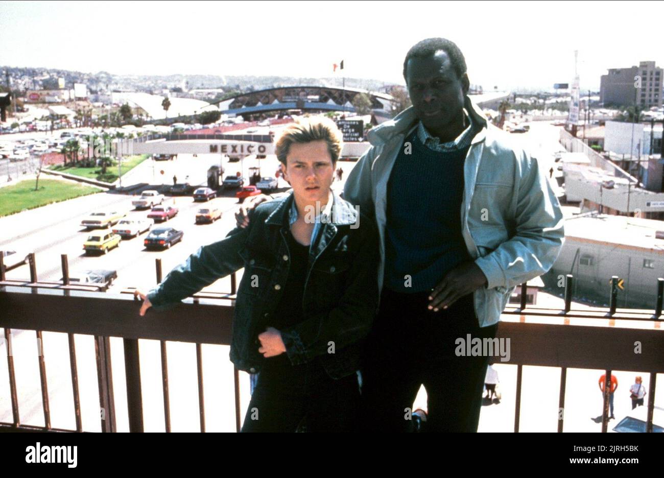 RIVER PHOENIX, Sidney Poitier, LITTLE NIKITA, 1988 Banque D'Images