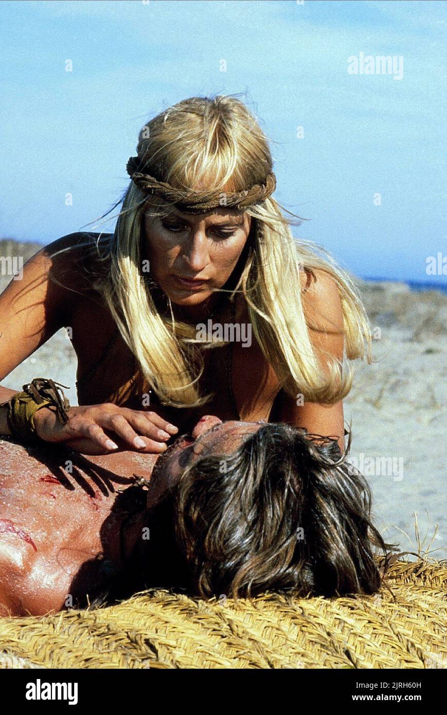 ARNOLD SCHWARZENEGGER, Sandahl Bergman, CONAN LE BARBARE, 1982 Banque D'Images