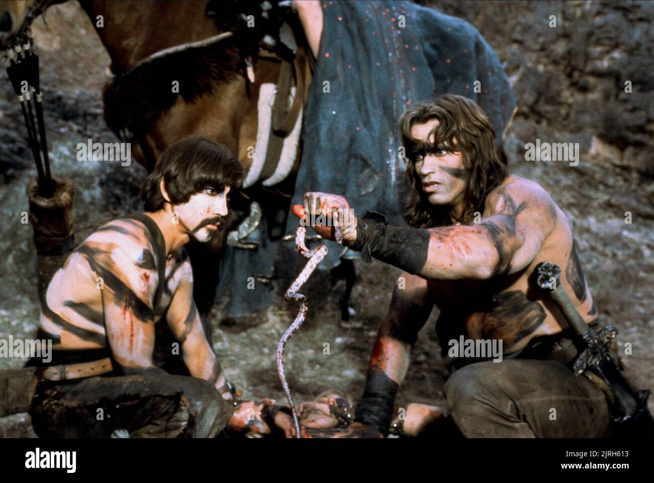 GERRY LOPEZ, Arnold Schwarzenegger, CONAN LE BARBARE, 1982 Banque D'Images
