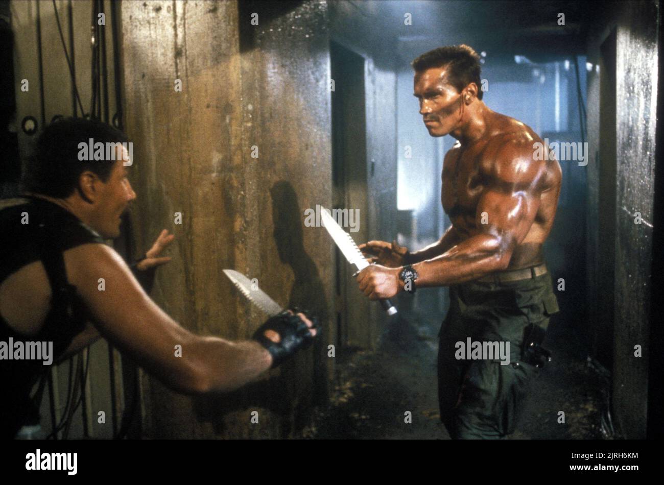 VERNON WELLS, Arnold Schwarzenegger, commando, 1985 Banque D'Images