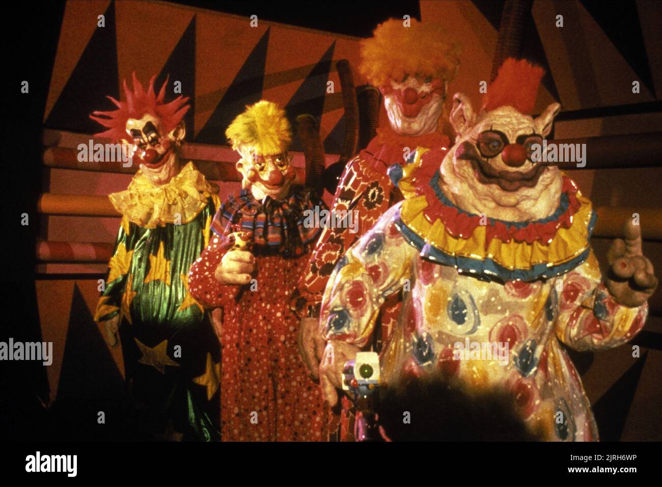 DES CLOWNS EFFRAYANTS, KILLER KLOWNS DE L'ESPACE, 1988 Banque D'Images