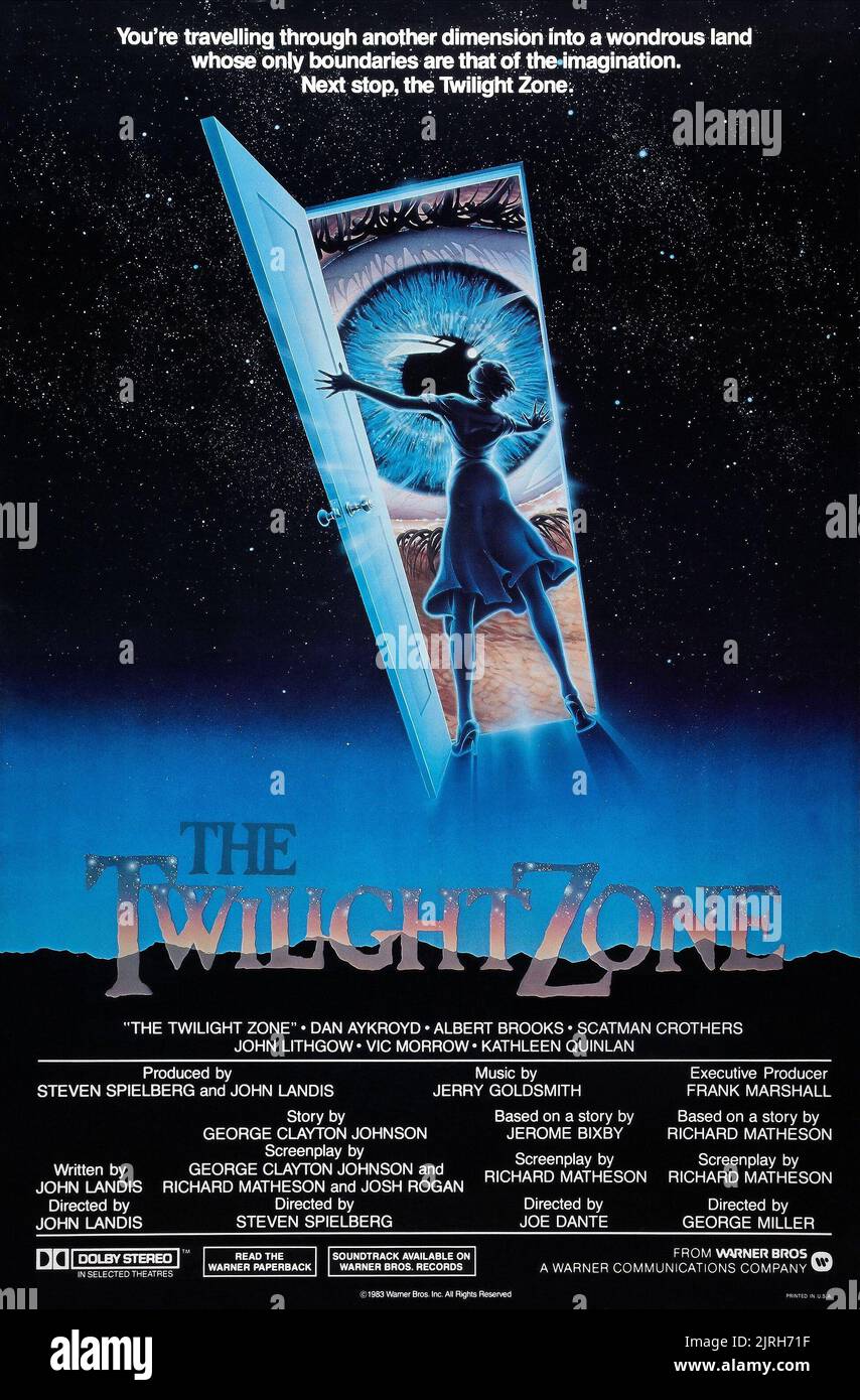 POSTER DE FILM, TWILIGHT ZONE: LE FILM, 1983 Banque D'Images