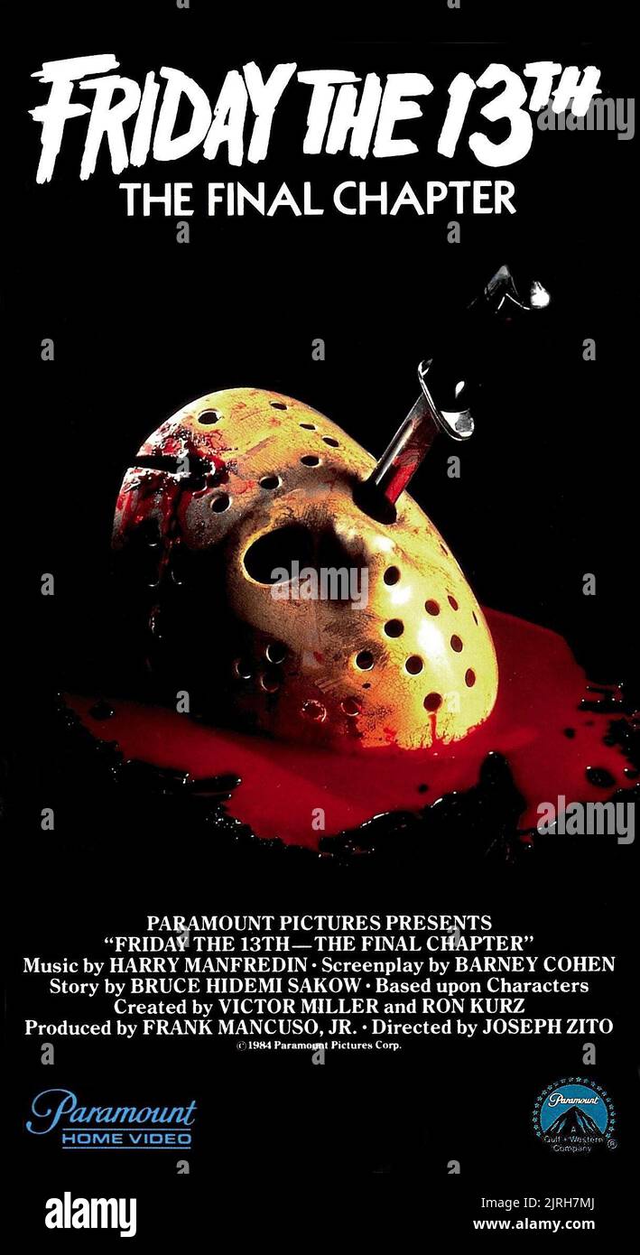 AFFICHE DU FILM, VENDREDI 13TH : LE DERNIER CHAPITRE, 1984 Banque D'Images