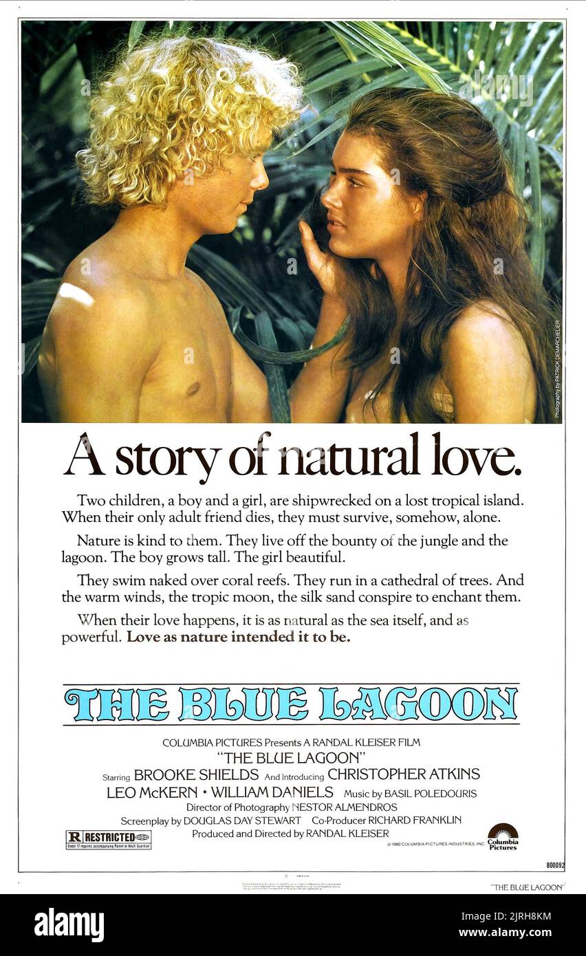 CHRISTOPHER ATKINS, BROOKE SHIELDS, Le Lagon Bleu, 1980 Banque D'Images