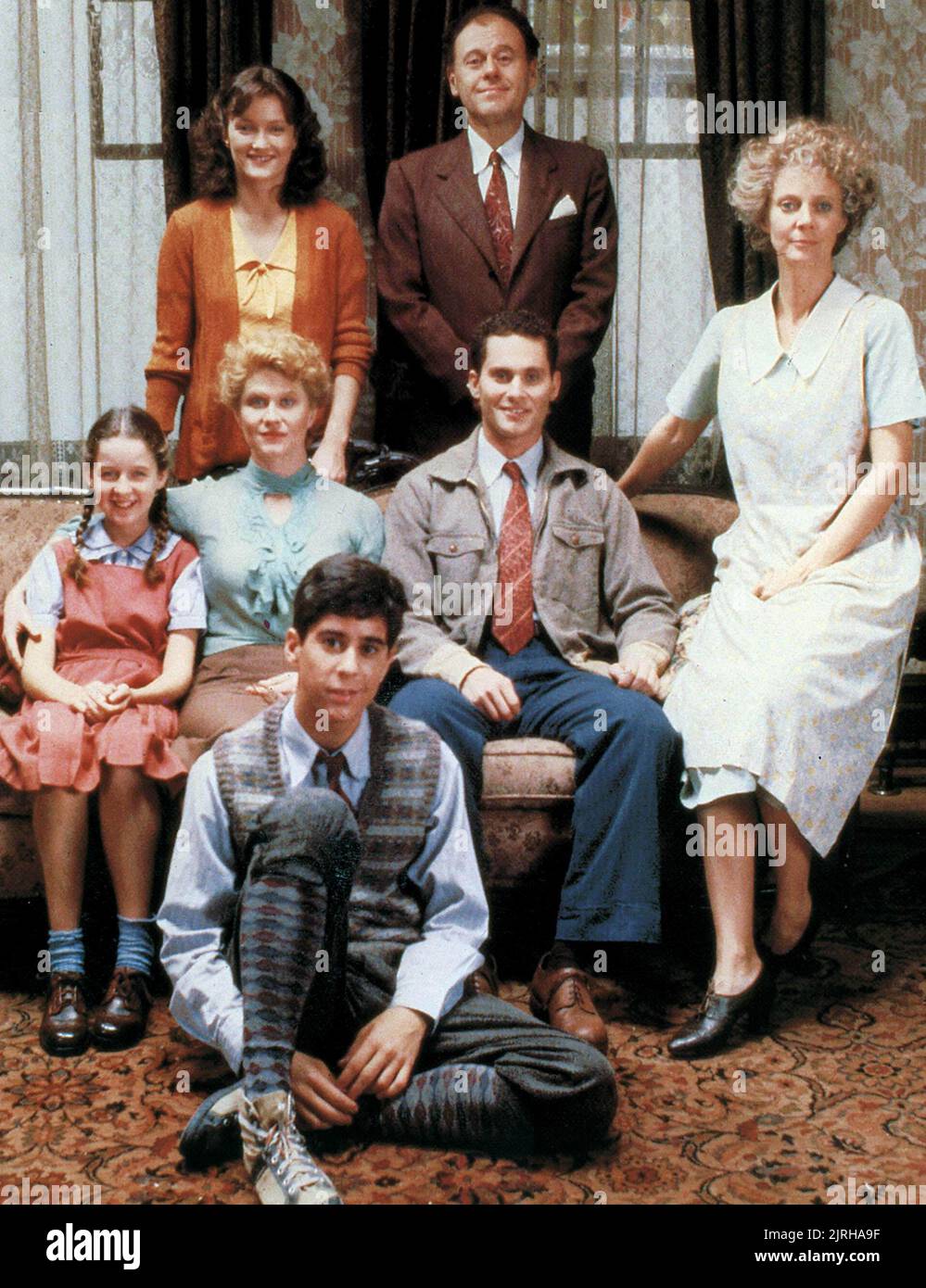 JONATHAN SILVERMAN, BRIAN DEILLINGER, FRANK MURPHY, BLYTHE DANNER, BRIGHTON BEACH Memoirs, 1986 Banque D'Images