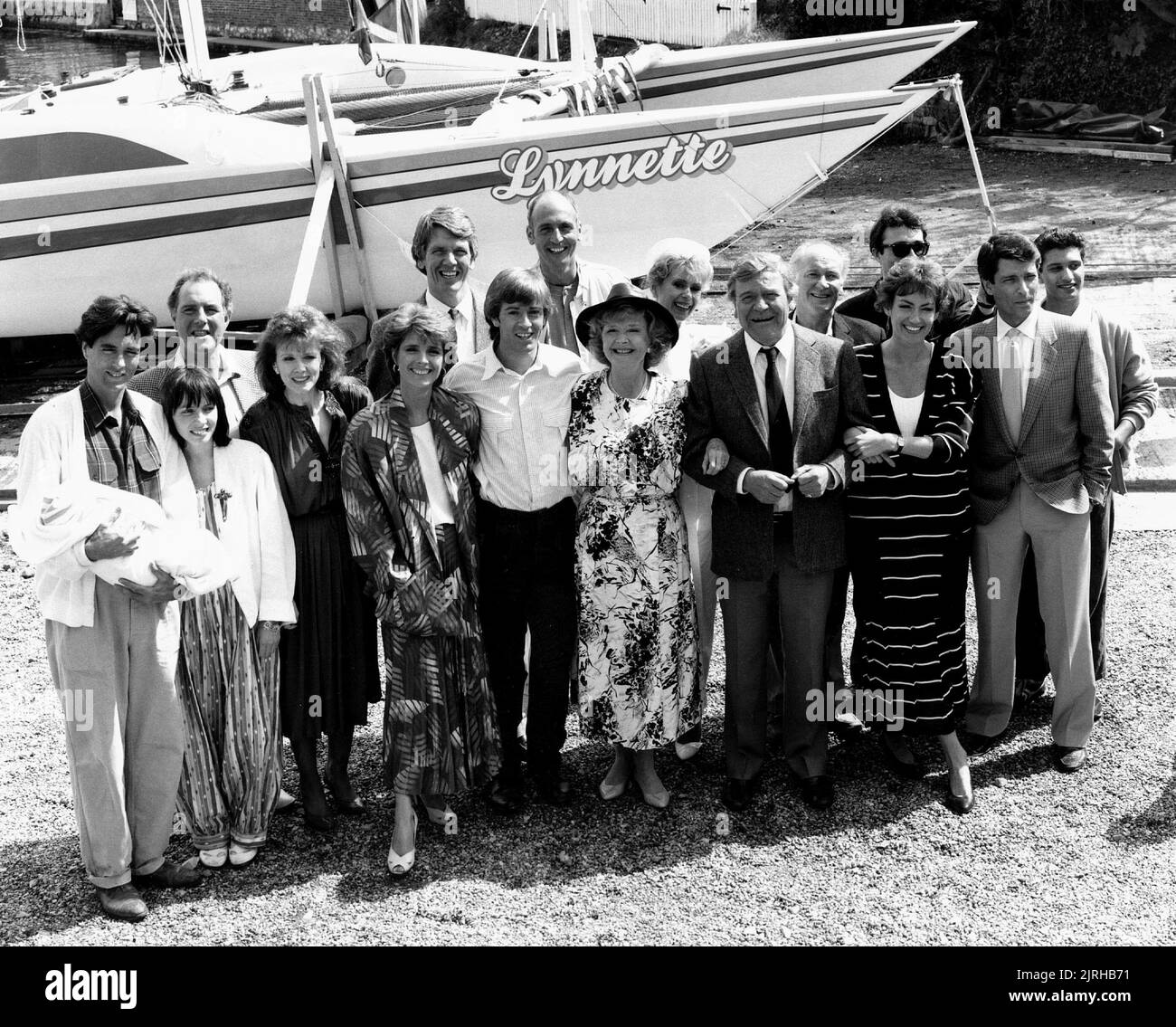 CAST DE HOWARD'S WAY, HOWARD'S WAY, 1986 Banque D'Images