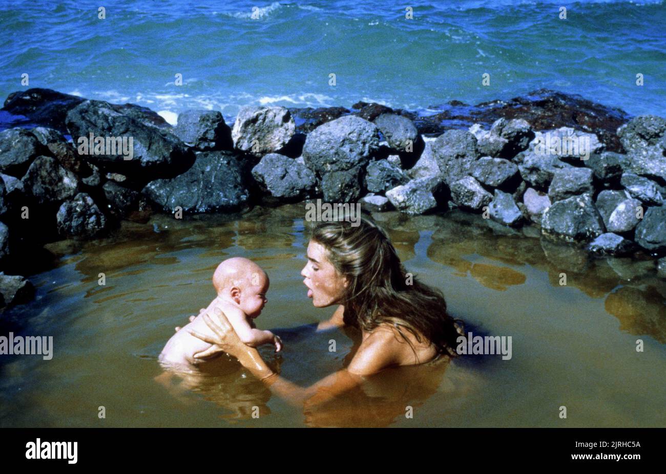 BOUCLIERS BROOKE, LE LAGON BLEU, 1980 Banque D'Images