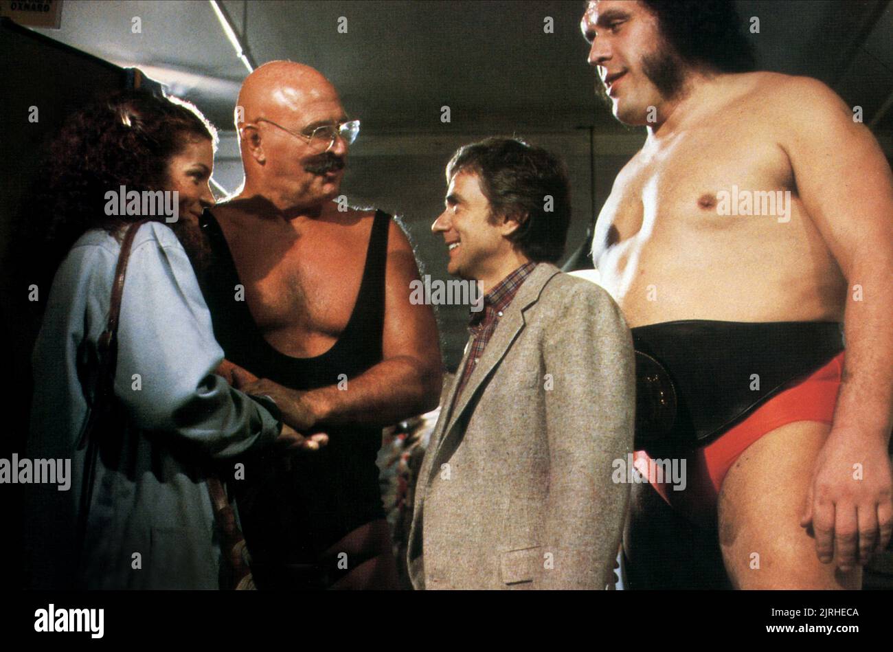 AMY IRVING, H.B HAGGERTY, DUDLEY MOORE, André le Géant, ROUSIMMOFF MICKI et Maude, 1984 Banque D'Images