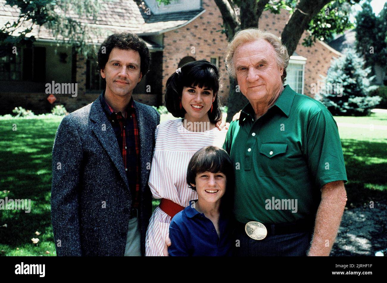 JOHN RUBINSTEIN, PENNY PEYSER, ROBBY DIDIER FROCHOT, Jack Warden, fou comme un renard, 1984 Banque D'Images