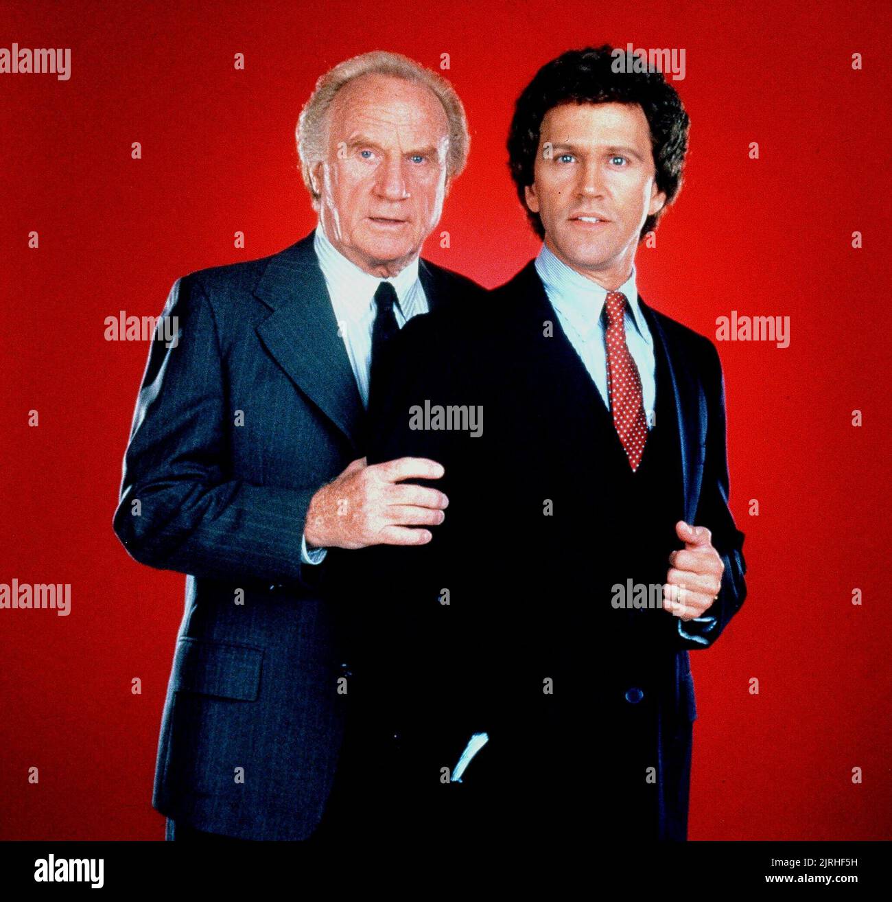 JACK Warden, John Rubinstein, fou comme un renard, 1984 Banque D'Images