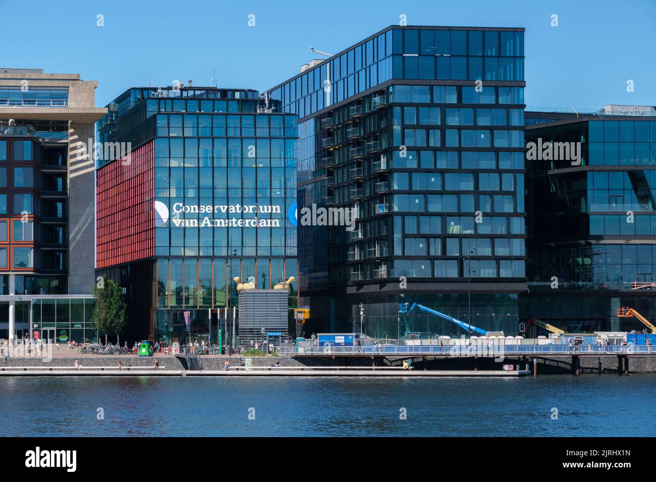Amsterdam, pays-Bas - 22 juin 2022 : bâtiment du Conservatoire d'Amsterdam, le Conservatorium van Amsterdam Banque D'Images