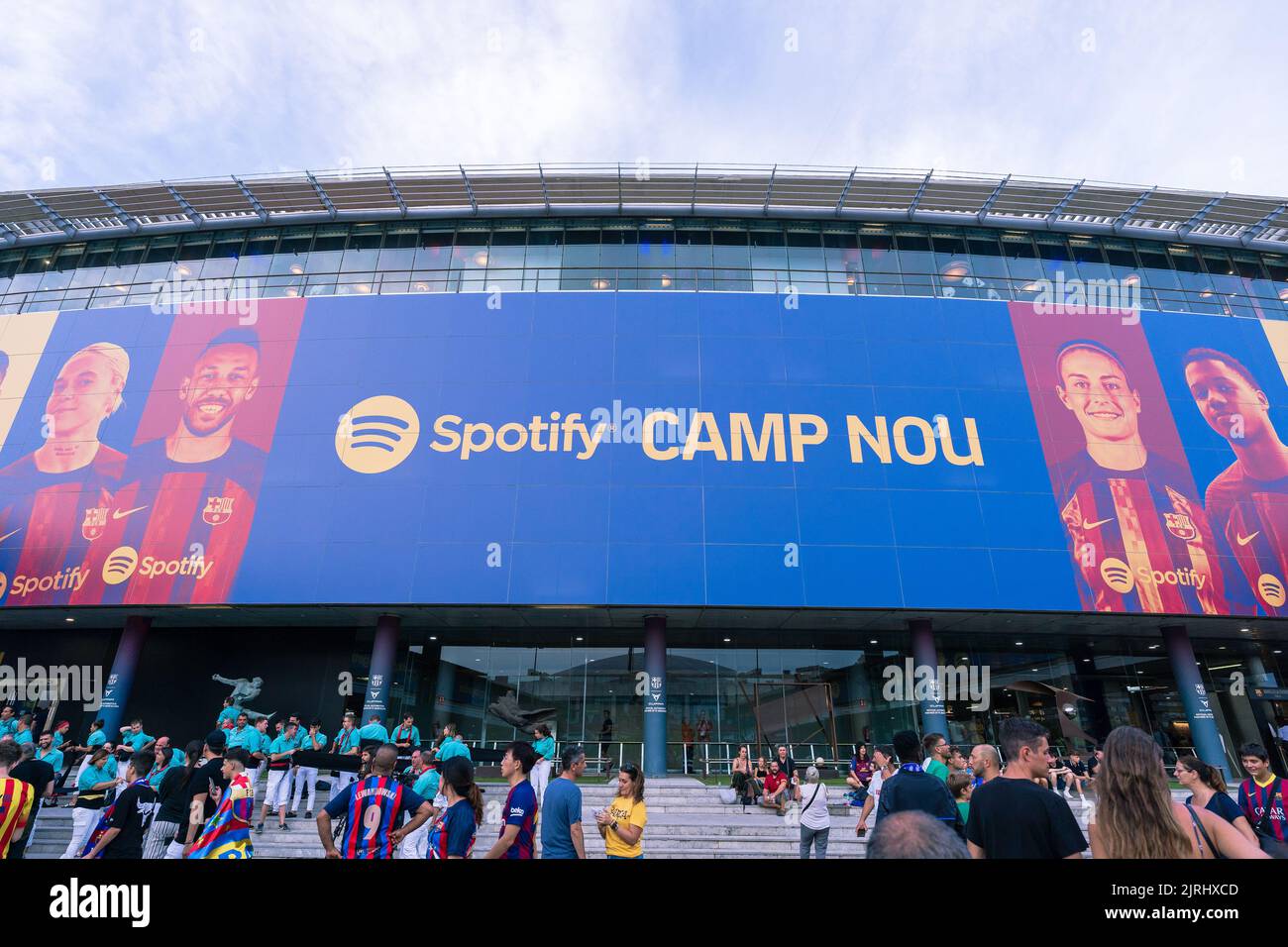 Barcelone, Espagne, 24, août 2022. Espagne-football- match amical pour le bénéfice de la recherche ALS entre le FC Barcelone et Manchester City. Crédit : JG/Alay Live News Banque D'Images