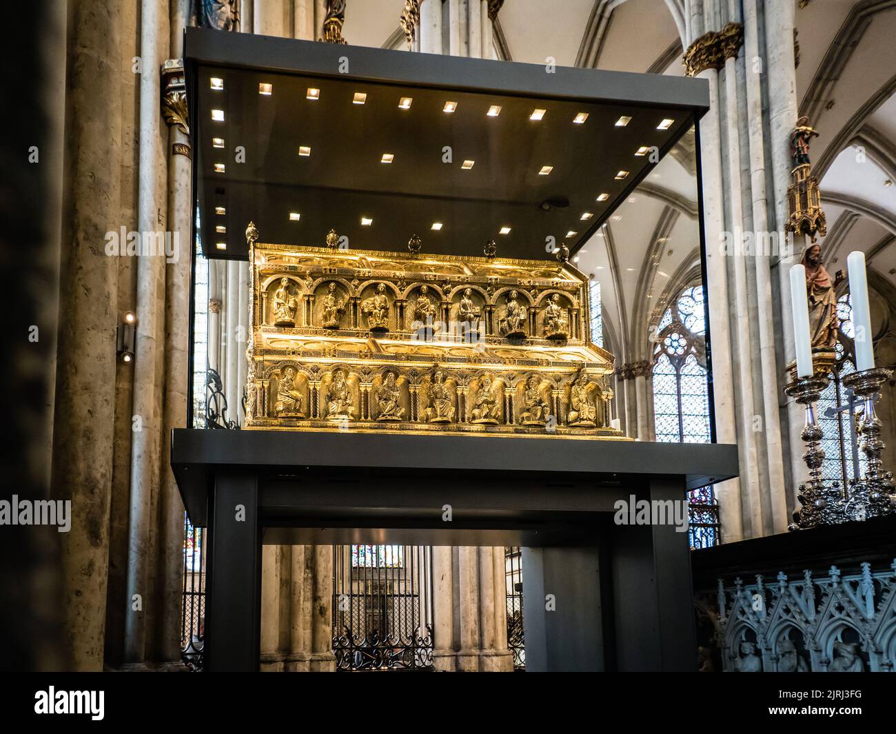 Sanctuaire des trois Rois, grande cathédrale de Cologne, Kolner Dom Banque D'Images