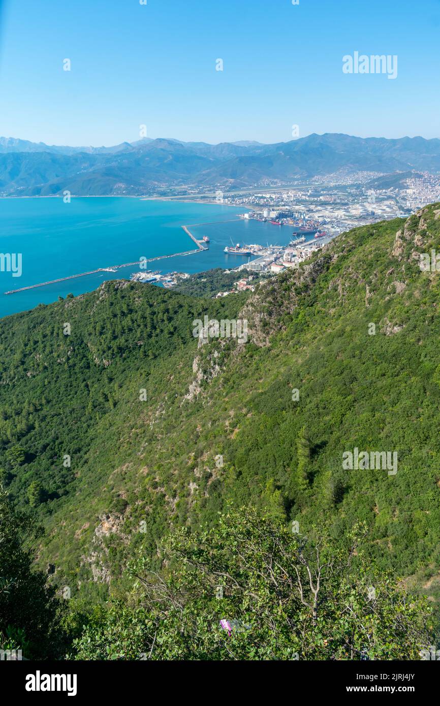 Vue panoramique de Bejaia, Algérie Banque D'Images