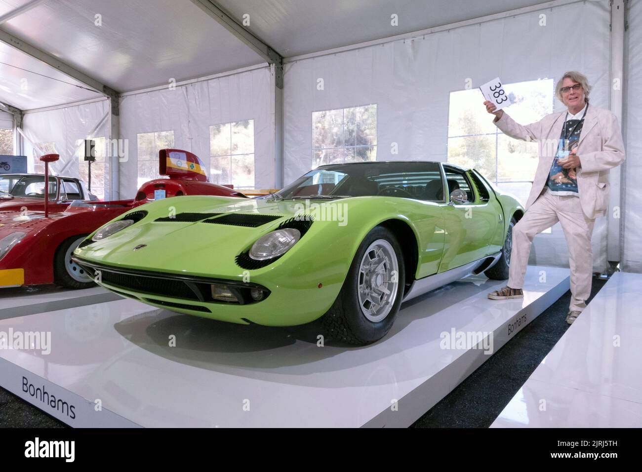 Vente aux enchères de Gooding & Company aux enchères de voitures de collection classiques de la semaine de la voiture de Californie de Monterey. Banque D'Images