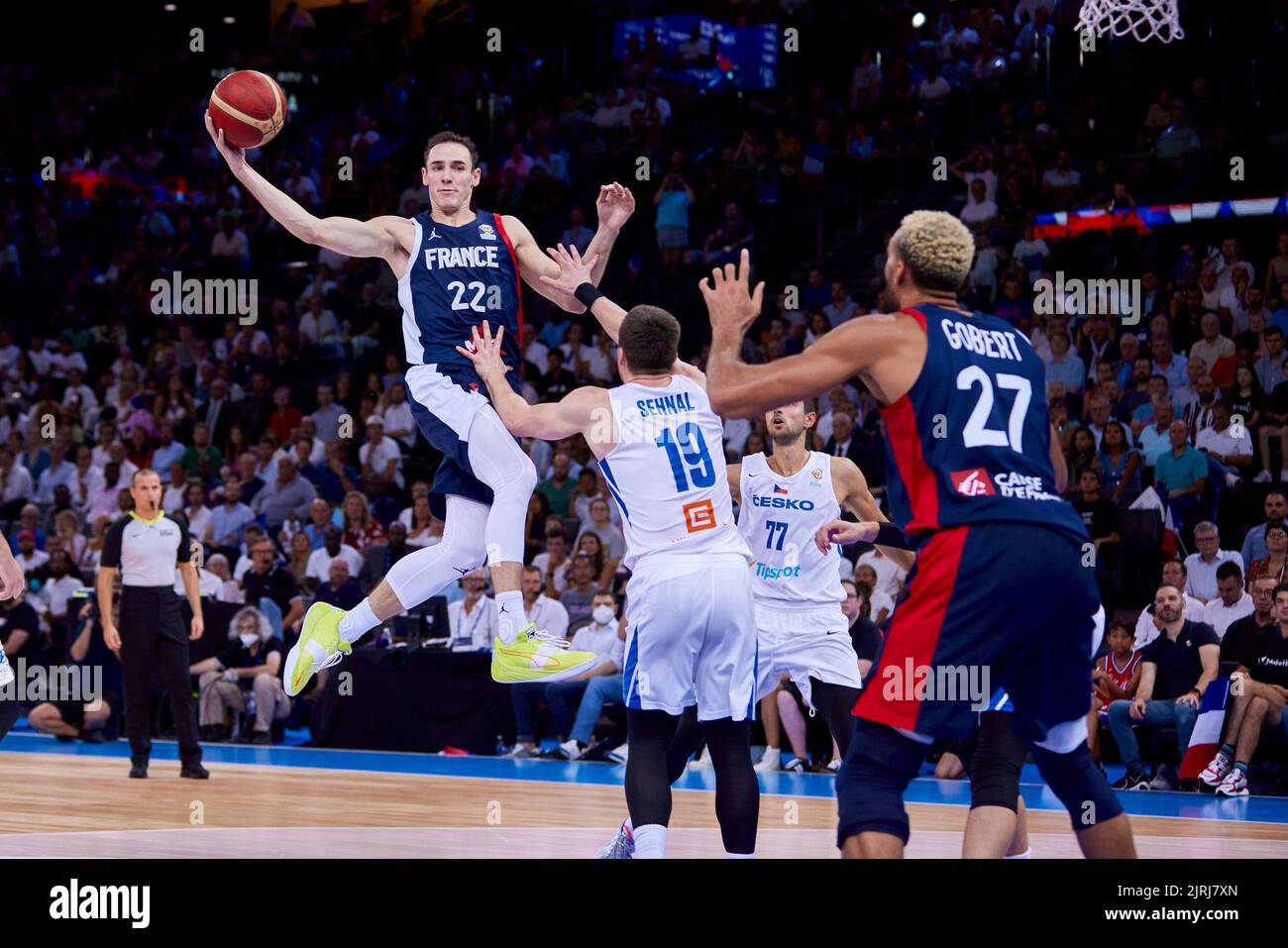Terry TARPEY (22) de France lors de la coupe du monde de basketball FIBA 2023 qualificatifs