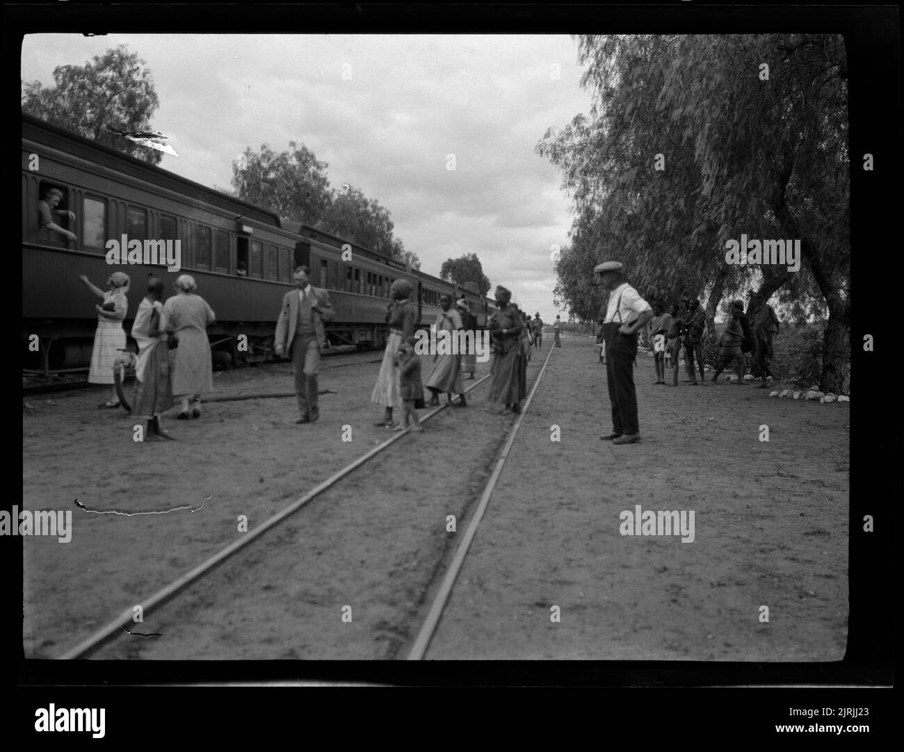 Train fixe, 1924, Afrique, fabricant inconnu. Banque D'Images