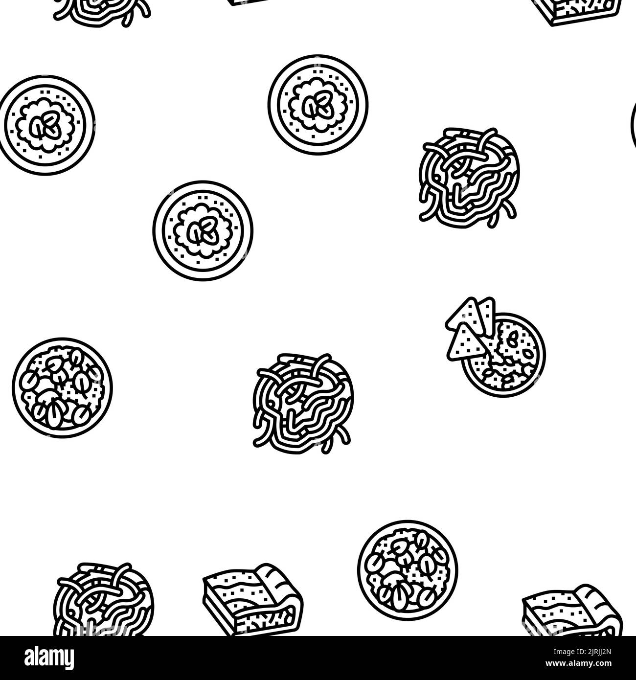 Motif vectoriel sans couture pour ingrédients de la saine alimentation des épinards Illustration de Vecteur