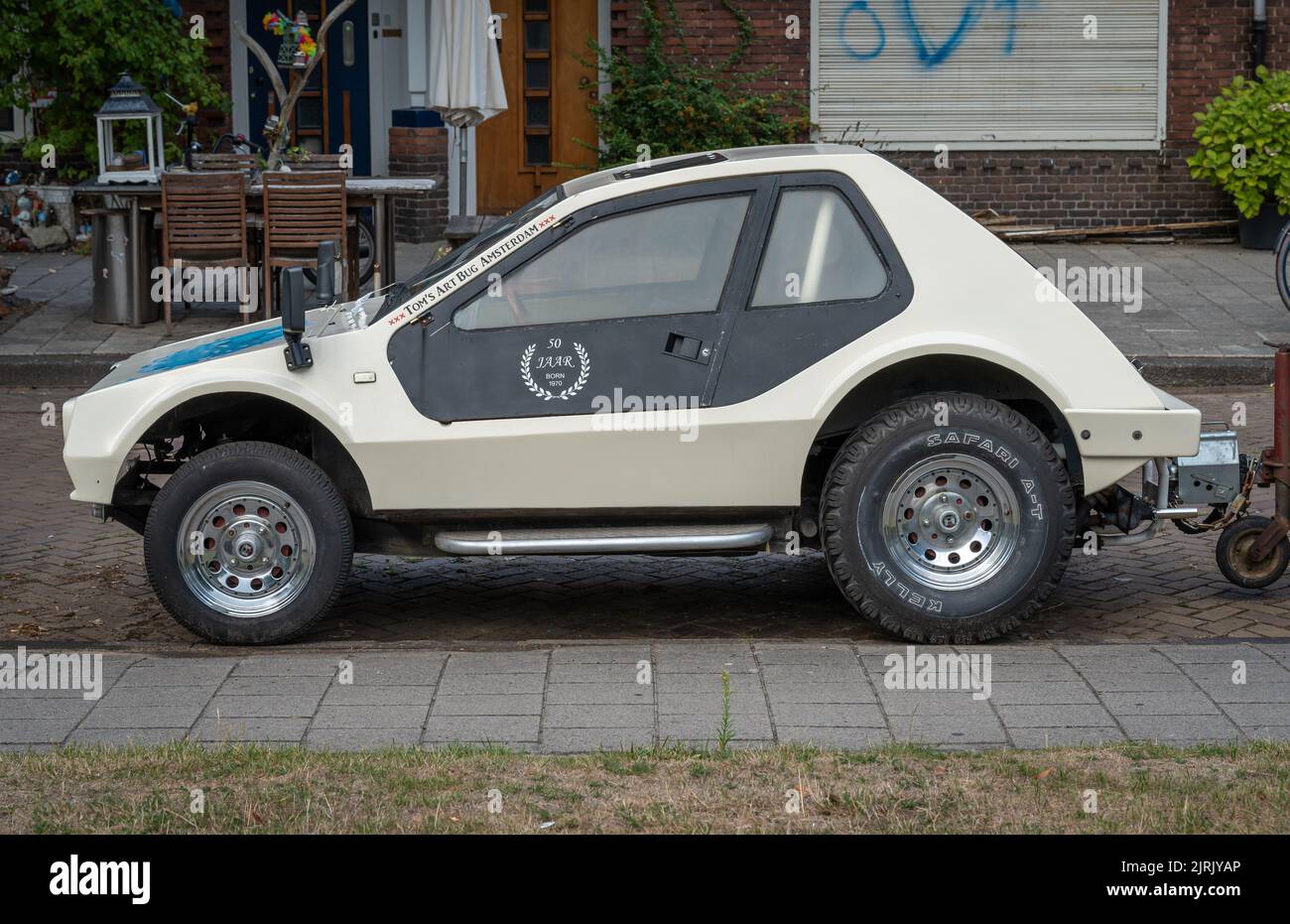 Vue latérale d'une buggy Volkswagen personnalisée à partir de 1970 Banque D'Images