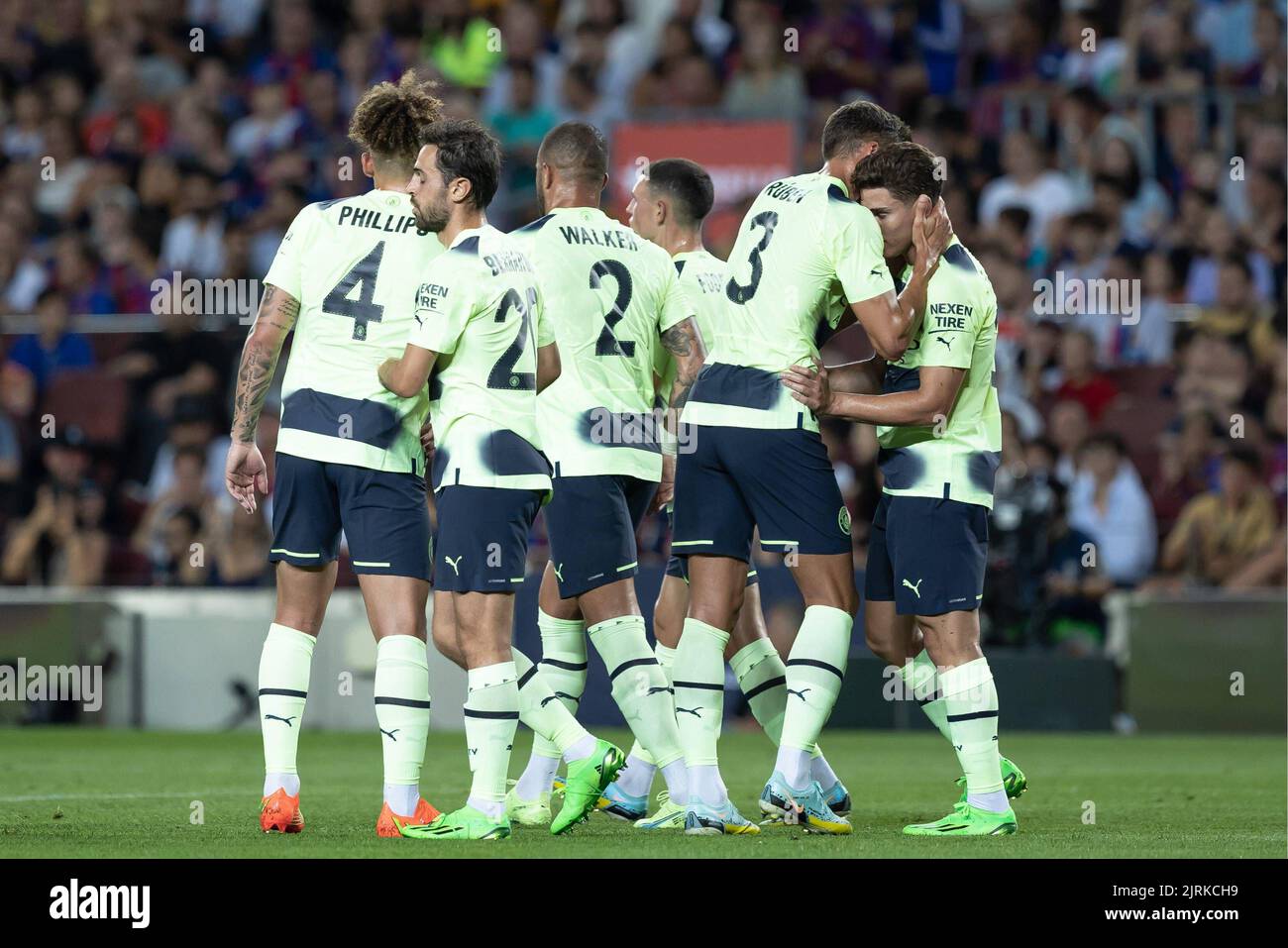 Barcelone, Espagne. 24th août 2022. Lors d'un match de football de charité entre Barcelone et Manchester City au stade Camp Nou à Barcelone, Espagne, le mercredi 24 août 2022. Credit: CORMON PRESSE/Alamy Live News Banque D'Images