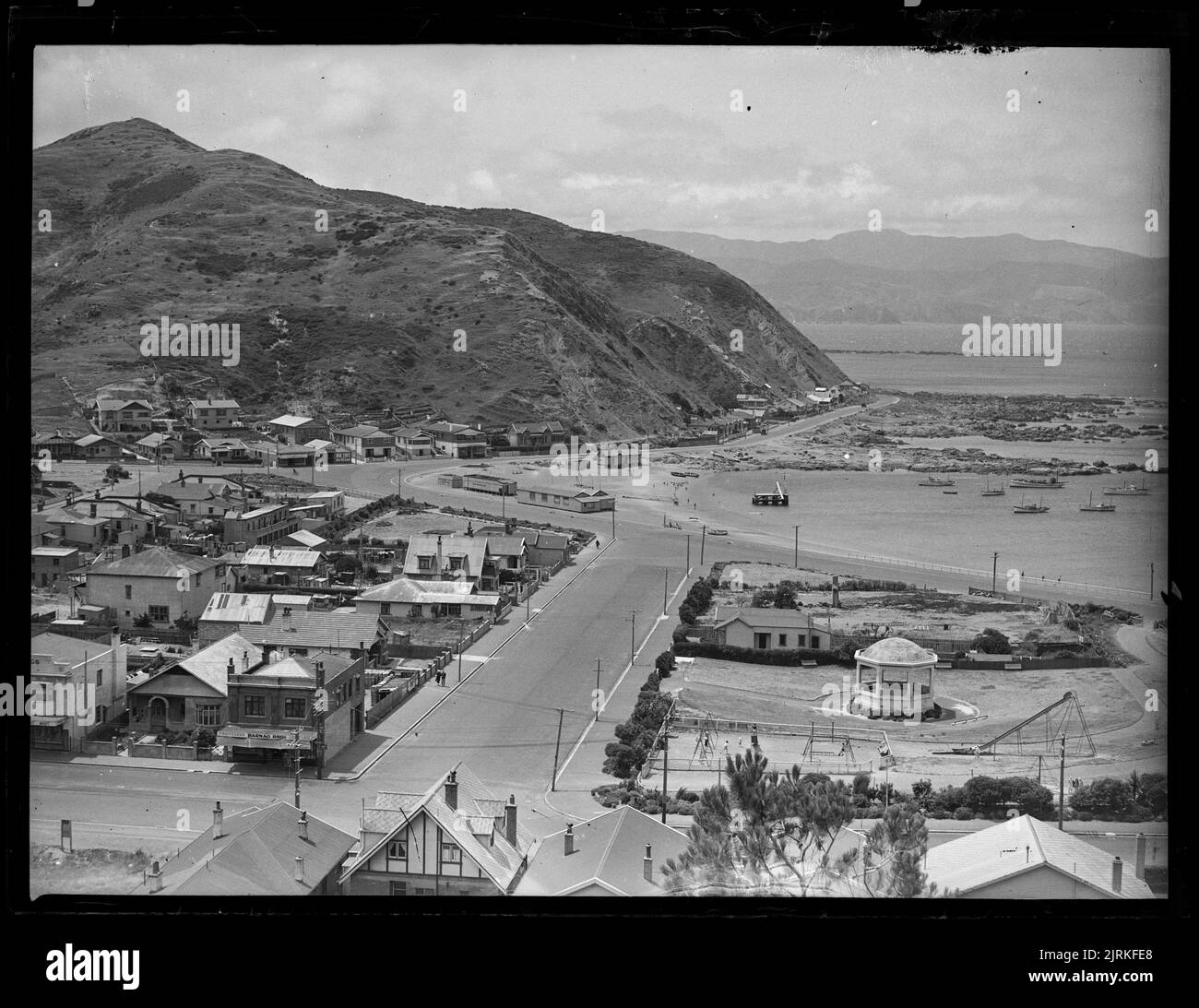 Island Bay, Wellington, 1900-1930, Nouvelle-Zélande, fabricant inconnu. Banque D'Images