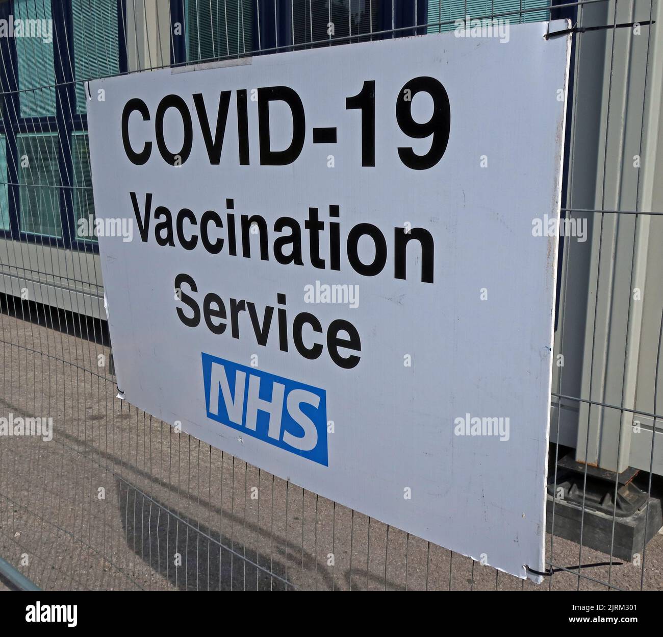 Covid-19 Vaccine Service NHS, Blackpool South Shore, Lancashire, Angleterre, Royaume-Uni, FY1 Banque D'Images