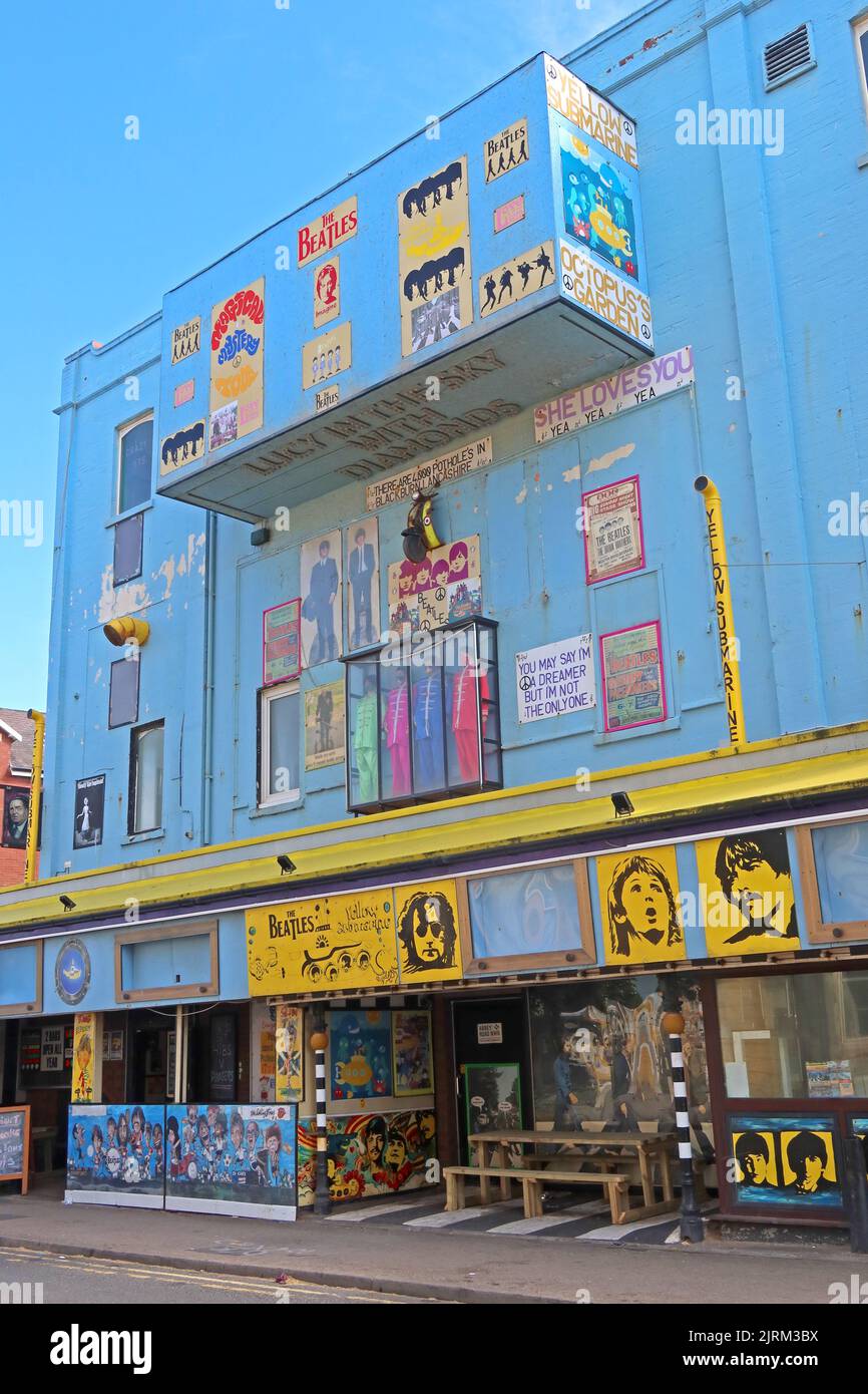 The Yellow Submarine Beatles bar - 9 Rigby Rd, Blackpool , Lancashire, Angleterre, Royaume-Uni, FY1 5DE Banque D'Images