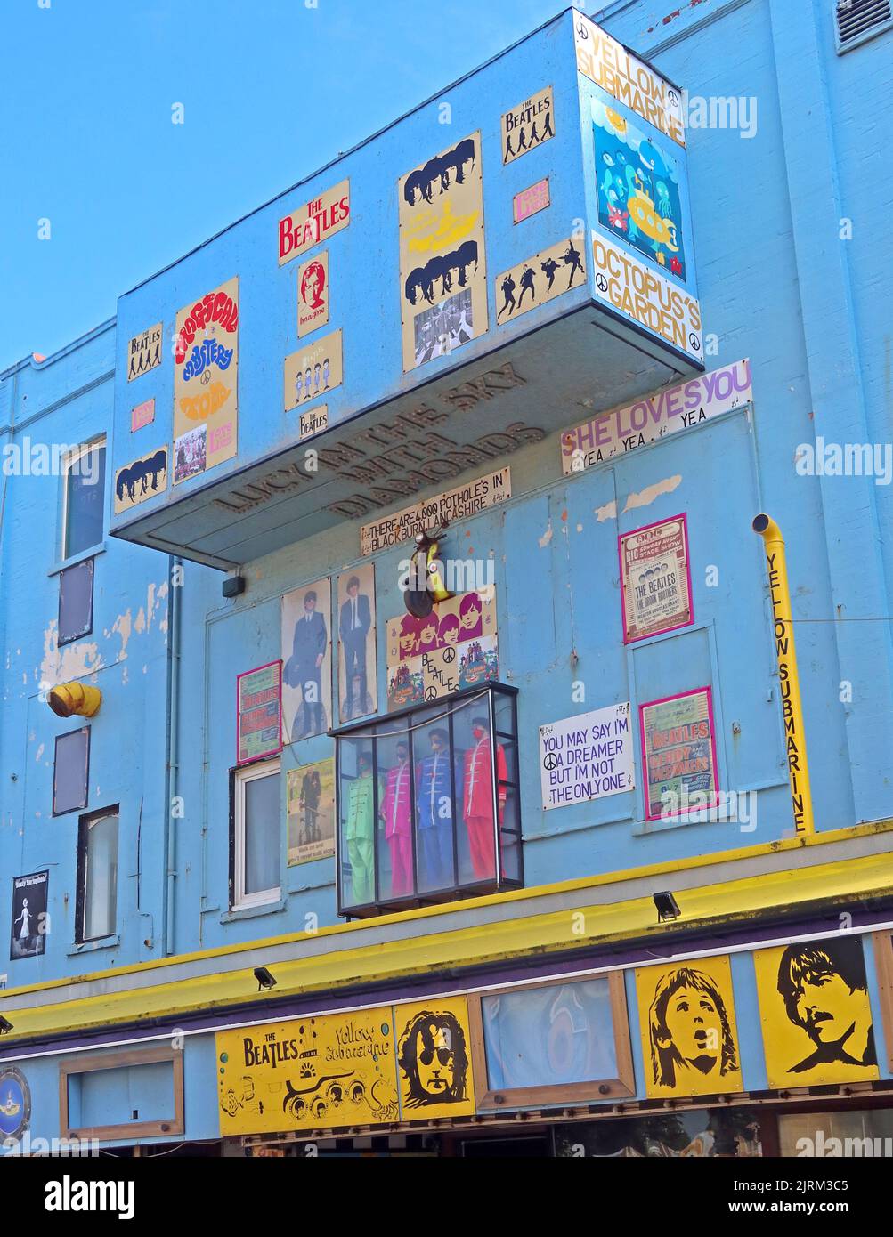 The Yellow Submarine Beatles bar - 9 Rigby Rd, Blackpool , Lancashire, Angleterre, Royaume-Uni, FY1 5DE Banque D'Images