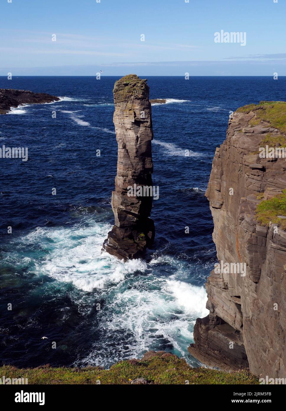 pile de mer, Yesnaby, Orkney Banque D'Images