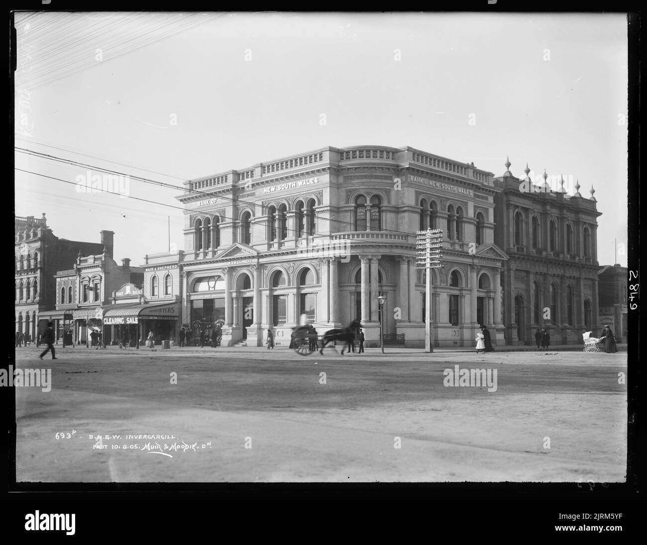 Invercargill sud Banque d'images noir et blanc - Alamy