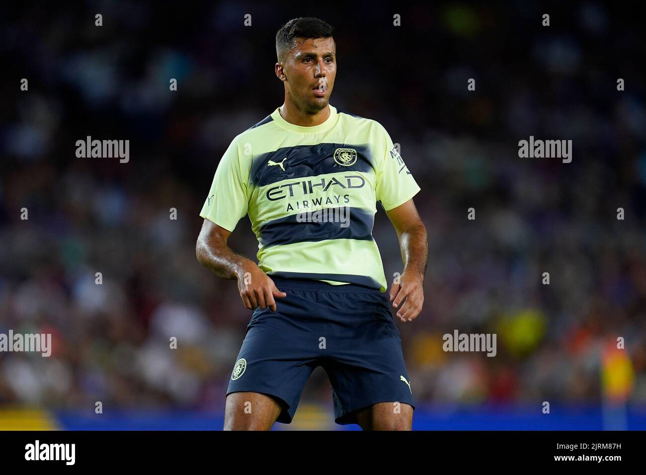 RodHernandez de Manchester City pendant le match amical pour le bénéfice de la SLA entre le FC Barcelone et Manchester City a joué au stade Spotify Camp Nou sur 24 août 2022 à Barcelone, Espagne. (Photo de Colas Buera / PRESSIN) Banque D'Images