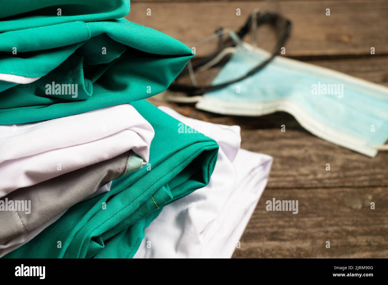 Combinaison médicale d'un étudiant étudiant étudiant pour un médecin en Ukraine, uniforme médical, santé et protection Banque D'Images