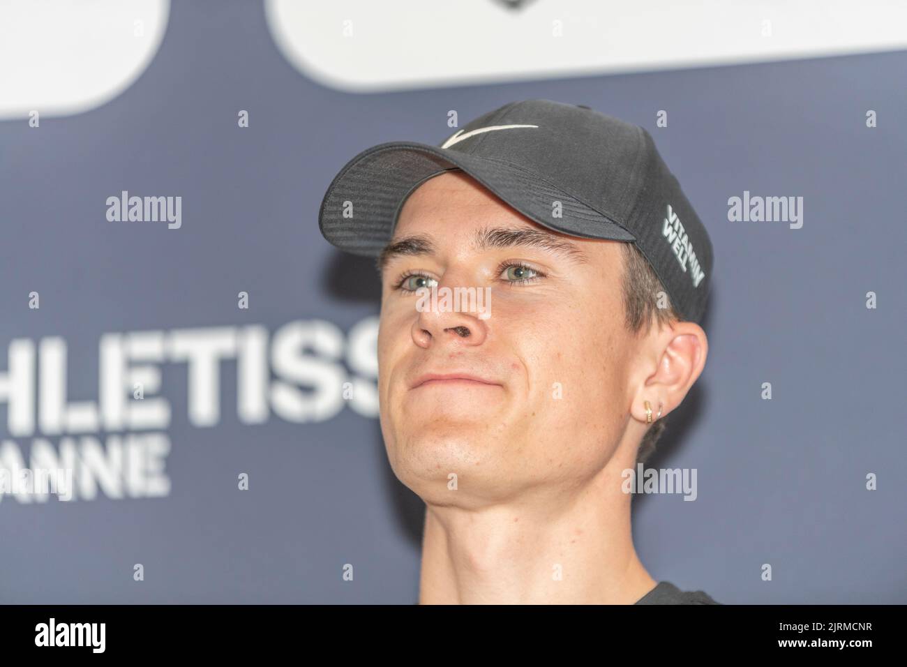 Lausanne, Suisse. 08th mai 2022. Jakob Ingebrigtsen (NOR, 1500m) a expliqué son plaisir de courir et de se donner les moyens d'améliorer sa performance lors de la conférence de presse du Grand-Prix Athletissima Wanda Diamond League à Lausanne 2022. La conférence de presse du Grand-Prix Athletissima Wanda Diamond League à Lausanne en 2022 s'est tenue à Lausanne, capitale olympique du célèbre Carlton Lausanne Hotel. (Photo par: Eric Dubost/Sipa USA) crédit: SIPA USA/Alay Live News Banque D'Images