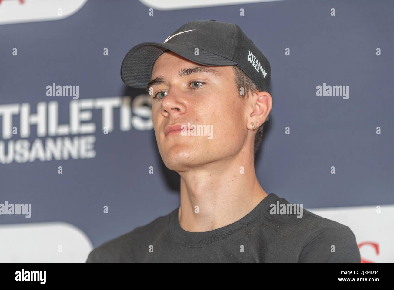 Lausanne, Suisse. 08th mai 2022. Jakob Ingebrigtsen (NOR, 1500m) a expliqué son plaisir de courir et de se donner les moyens d'améliorer sa performance lors de la conférence de presse du Grand-Prix Athletissima Wanda Diamond League à Lausanne 2022. La conférence de presse du Grand-Prix Athletissima Wanda Diamond League à Lausanne en 2022 s'est tenue à Lausanne, capitale olympique du célèbre Carlton Lausanne Hotel. (Photo par: Eric Dubost/Sipa USA) crédit: SIPA USA/Alay Live News Banque D'Images