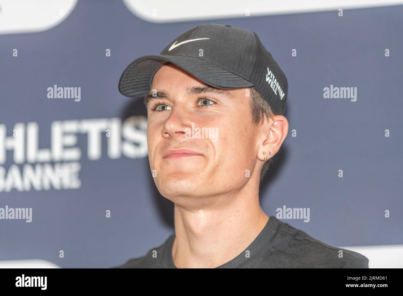 Lausanne, Suisse. 08th mai 2022. Jakob Ingebrigtsen (NOR, 1500m) a expliqué son plaisir de courir et de se donner les moyens d'améliorer sa performance lors de la conférence de presse du Grand-Prix Athletissima Wanda Diamond League à Lausanne 2022. La conférence de presse du Grand-Prix Athletissima Wanda Diamond League à Lausanne en 2022 s'est tenue à Lausanne, capitale olympique du célèbre Carlton Lausanne Hotel. (Photo par: Eric Dubost/Sipa USA) crédit: SIPA USA/Alay Live News Banque D'Images