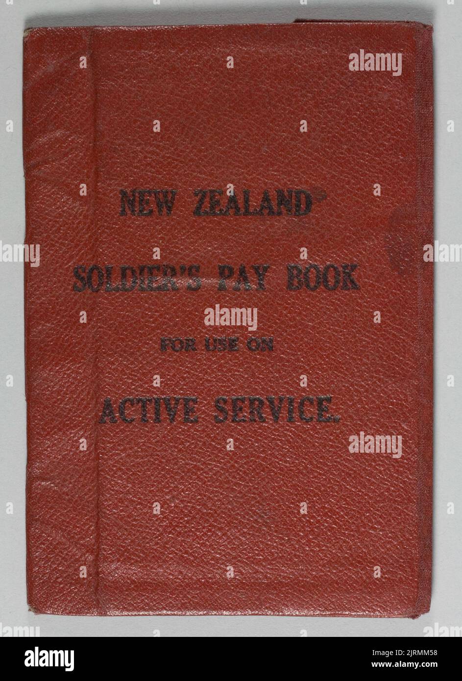 New Zealand Soldier's Pay Book, 1917, Royaume-Uni, par First New Zealand Expeditionary Force. Banque D'Images