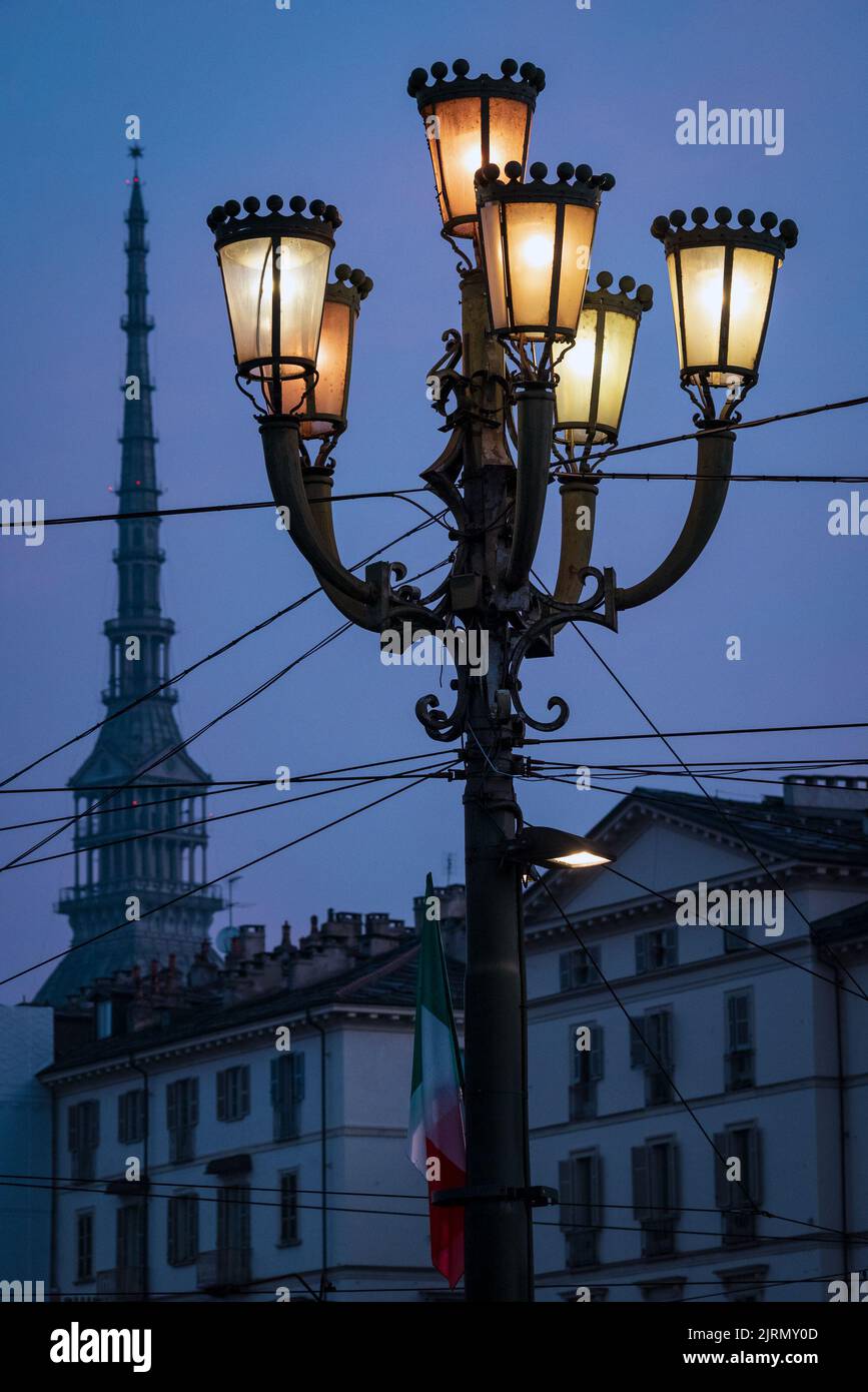 Turin (Turin) site touristique le Mole Antonelliana Banque D'Images
