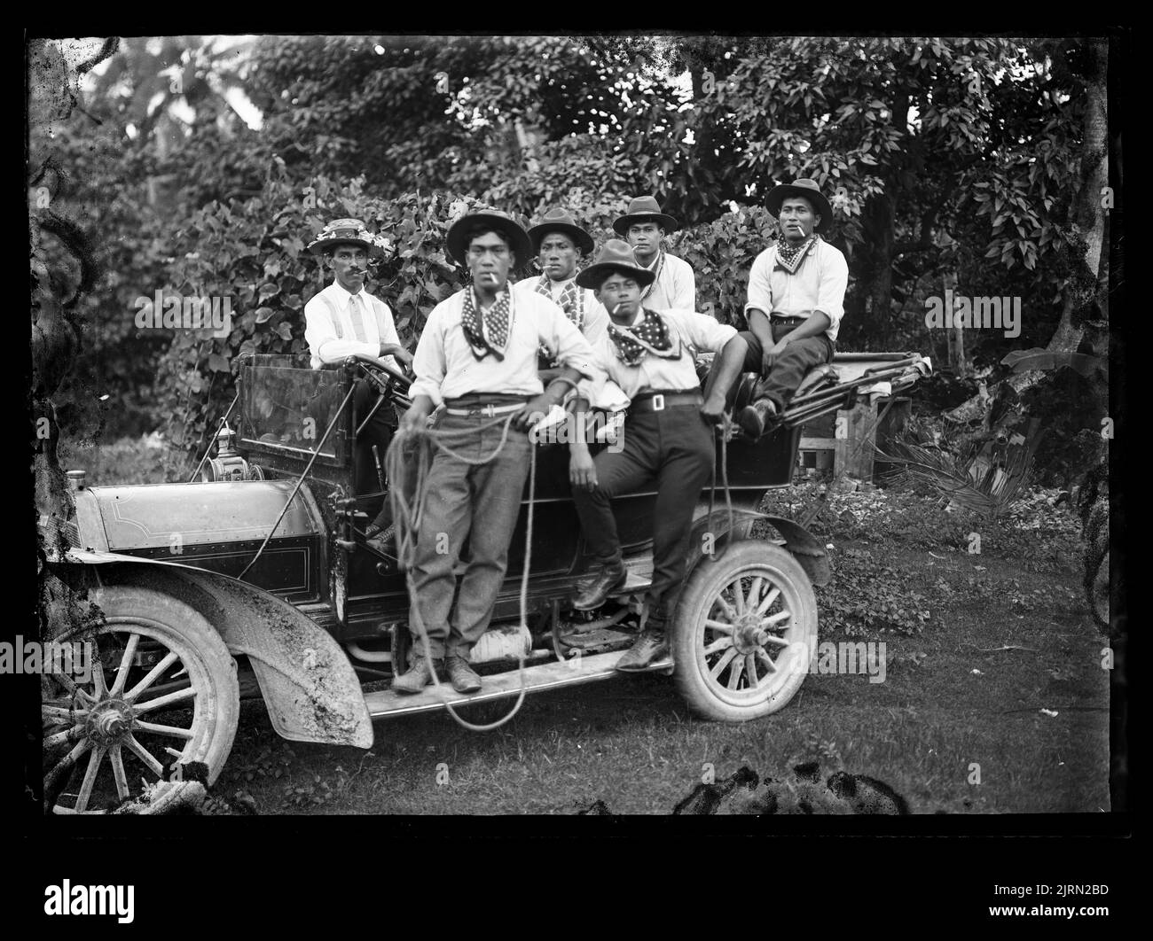 Cowboys des îles Cook Banque D'Images