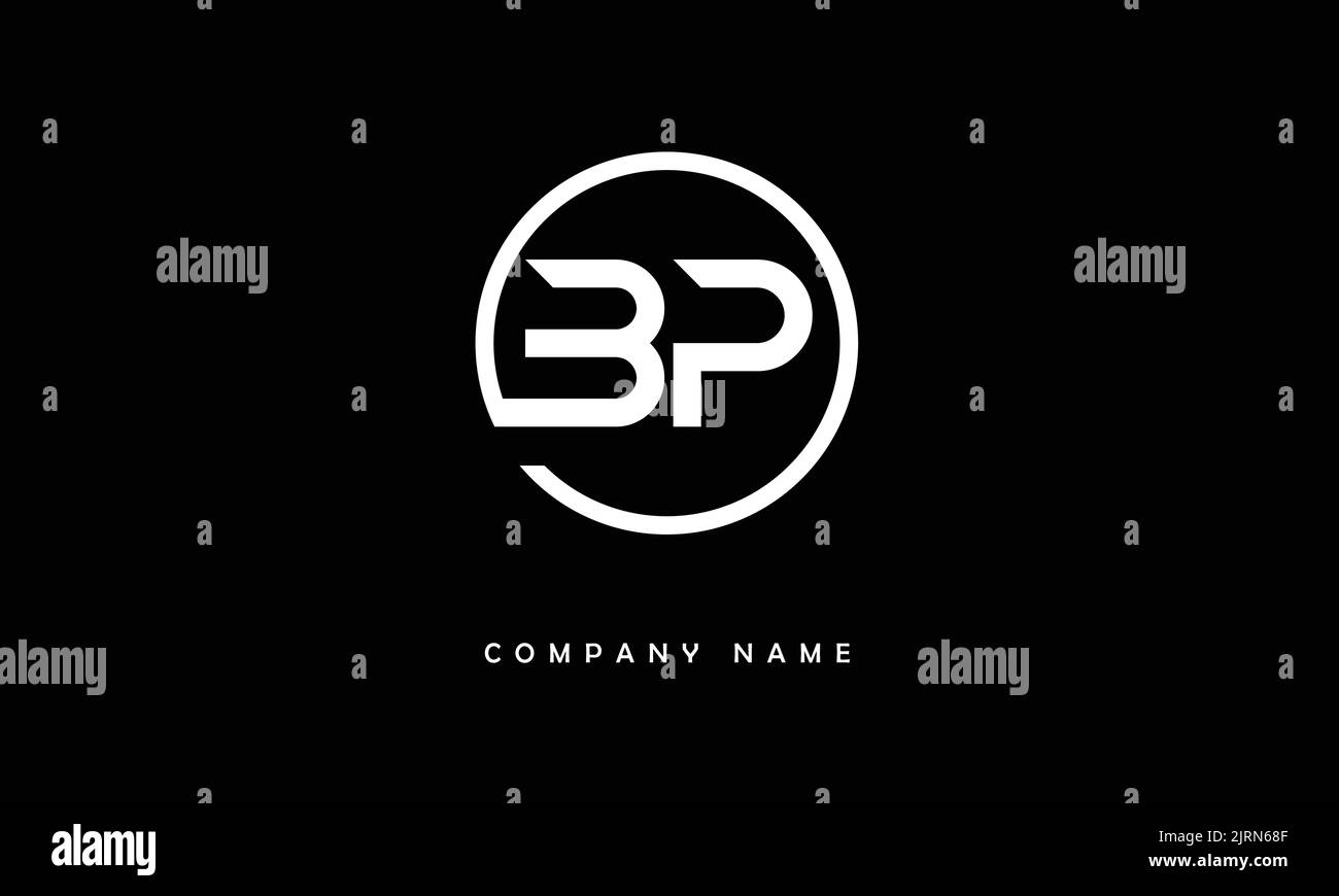 BP, PB lettres abstraites logo Monogramme Illustration de Vecteur