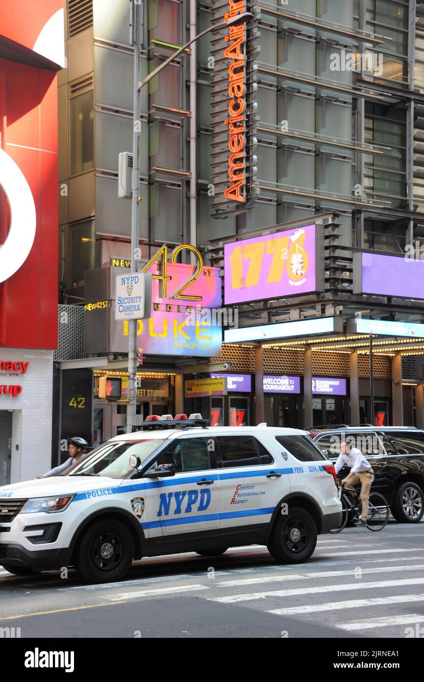 Denzel Washington arrive aux New 42 Studios de New York, photos Nadja Sayej Banque D'Images