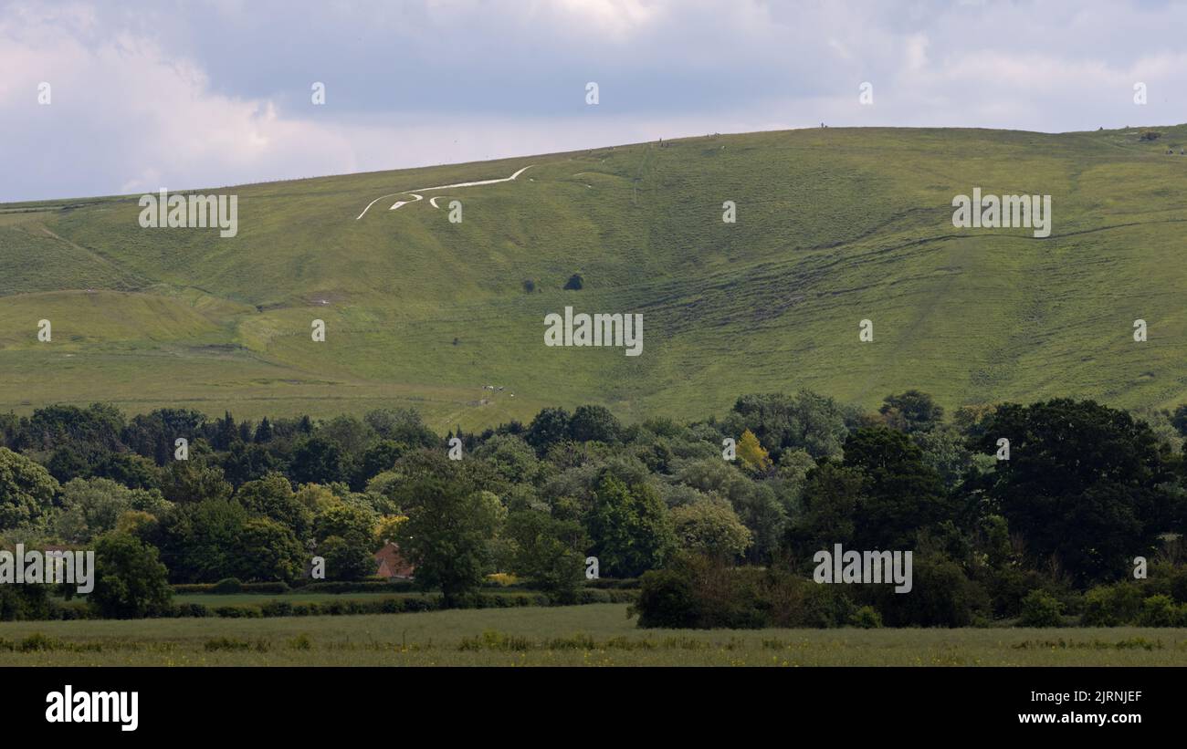 Oxfordshire Uffington White Horse juin 2022 Banque D'Images