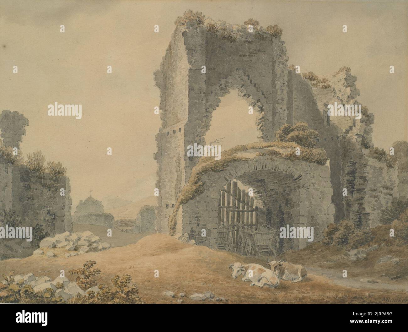 Ruines des Greyfriars et de l'église, Winchelsea, Sussex, par Michael Rooker. Banque D'Images