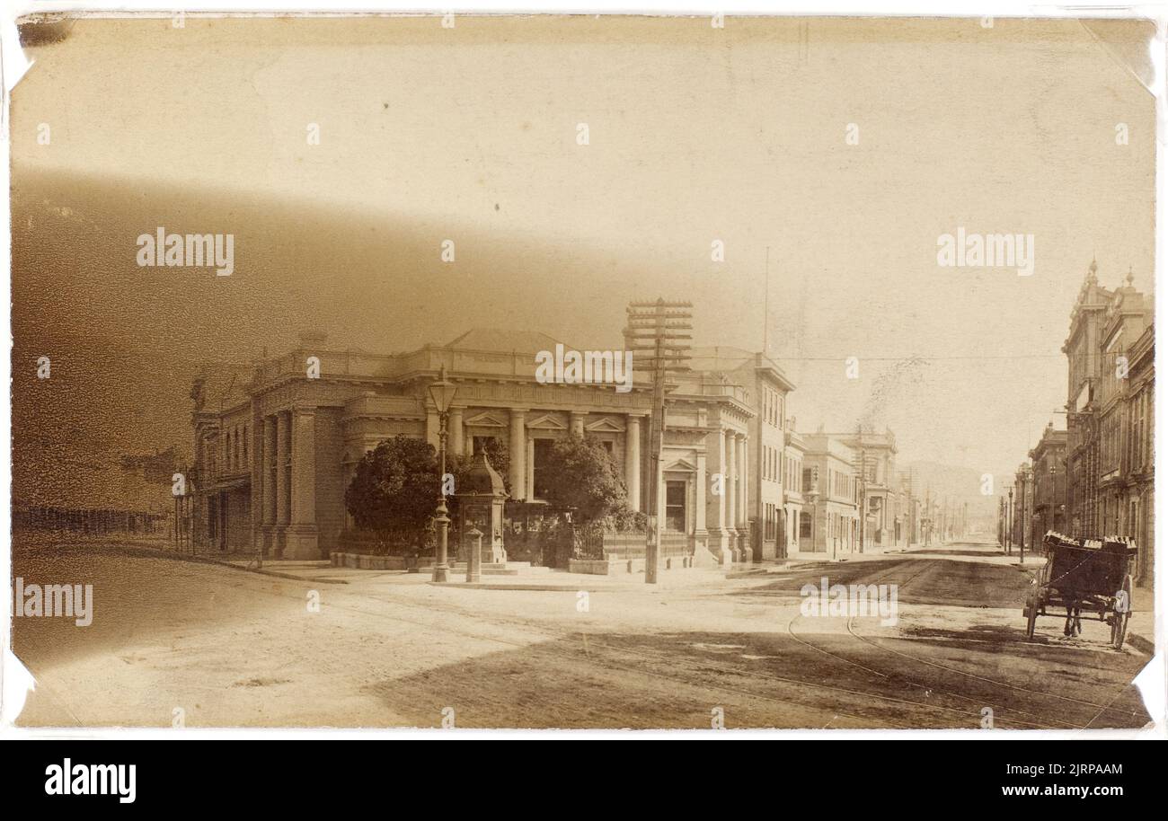 Union Bank of Australia, Wellington, Wellington, par Burton Brothers. Banque D'Images